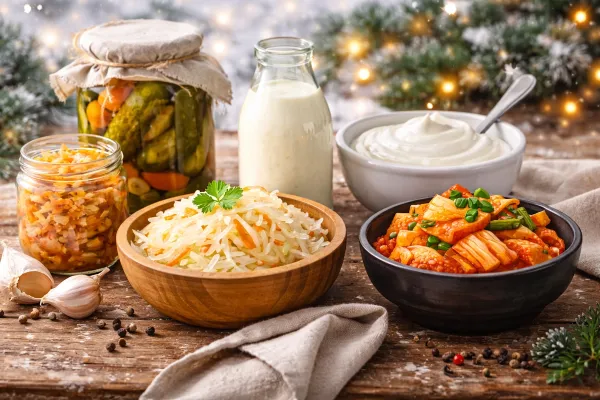 Kvašené potraviny: zimní posila trávení