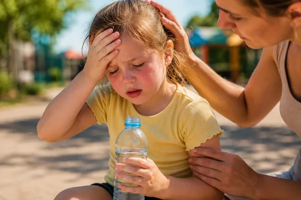 Úpal nebo úžeh? Jak ochránit děti v létě